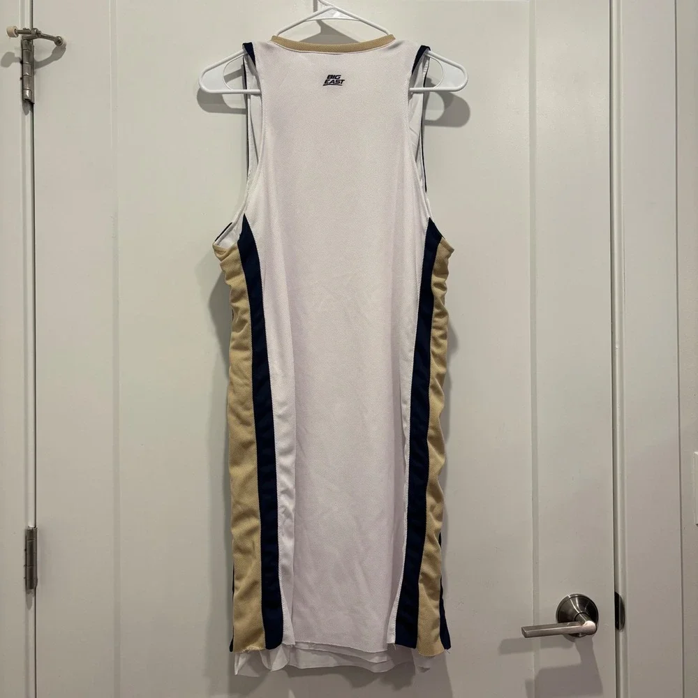 Adidas Pittsburg Panthers Vintage Basketball Jersey XL White Navy Gold 2008-2009